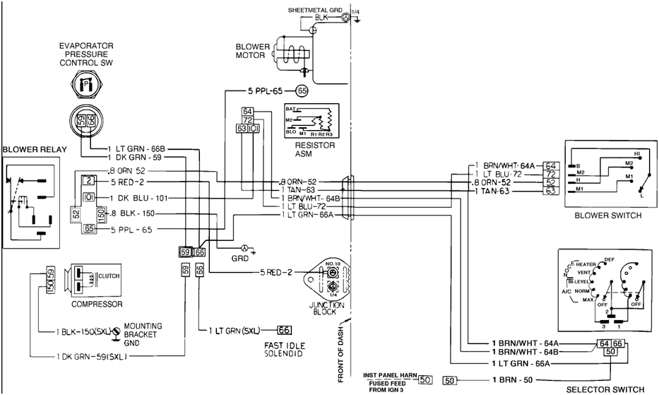 Air conditioning wiring (Pictures) | Bowtieguy's 73-87 Chevy Truck Stop